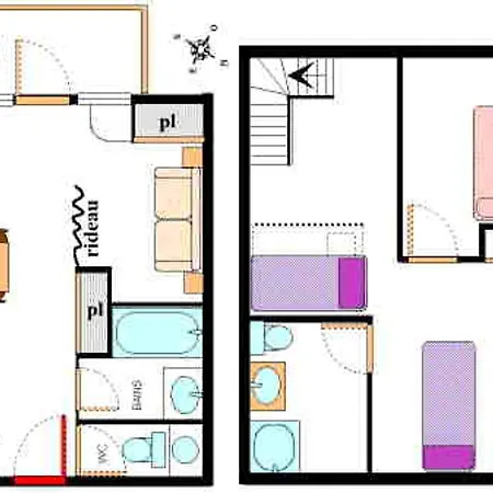 Duplex Pour 8 Pers Avec Balcon Et Wifi Au Pied Des Pistes - Fr-1-508-79 Apartment Termignon